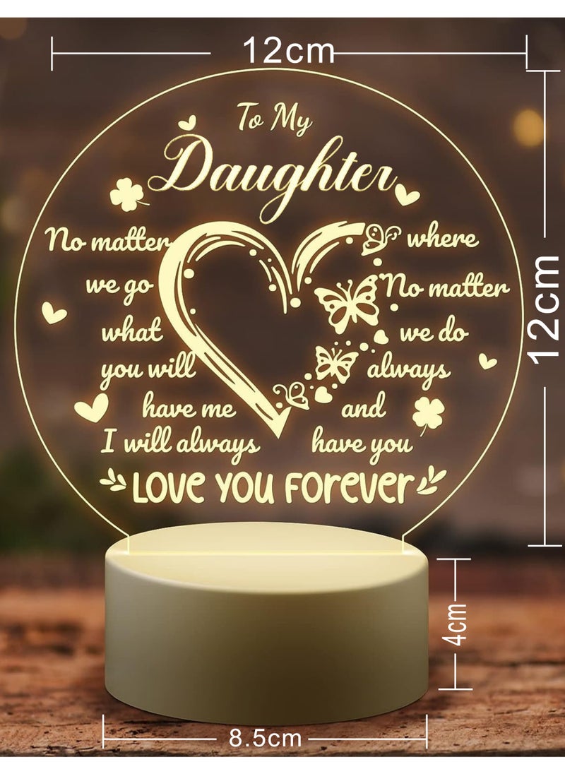 RARELY - Colorful Artificial Daughter Birthday Gift Ideas Daughter Gifts from Daughters Night Light  Birthday Gifts for Daughters from Daughters Back to School Gifts for Daughter Wedding Gifts for Daughter - Image 1