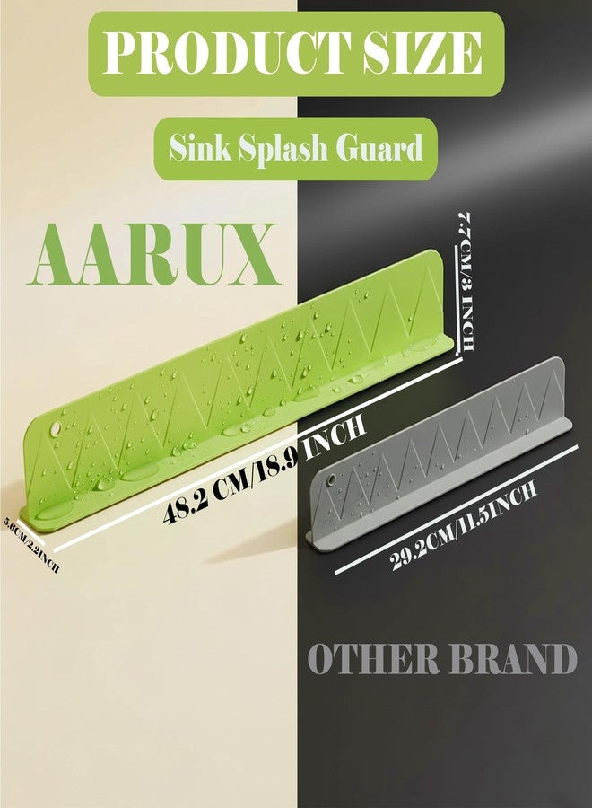 KANISYA Kitchen Sink Water Splash Guard 50CM | Flexible Silicone Anti-Splash Baffle with Strong Suction Cup | Countertop Water Blocking Barrier | Kitchen Sink Tools & Accessories - Image 3