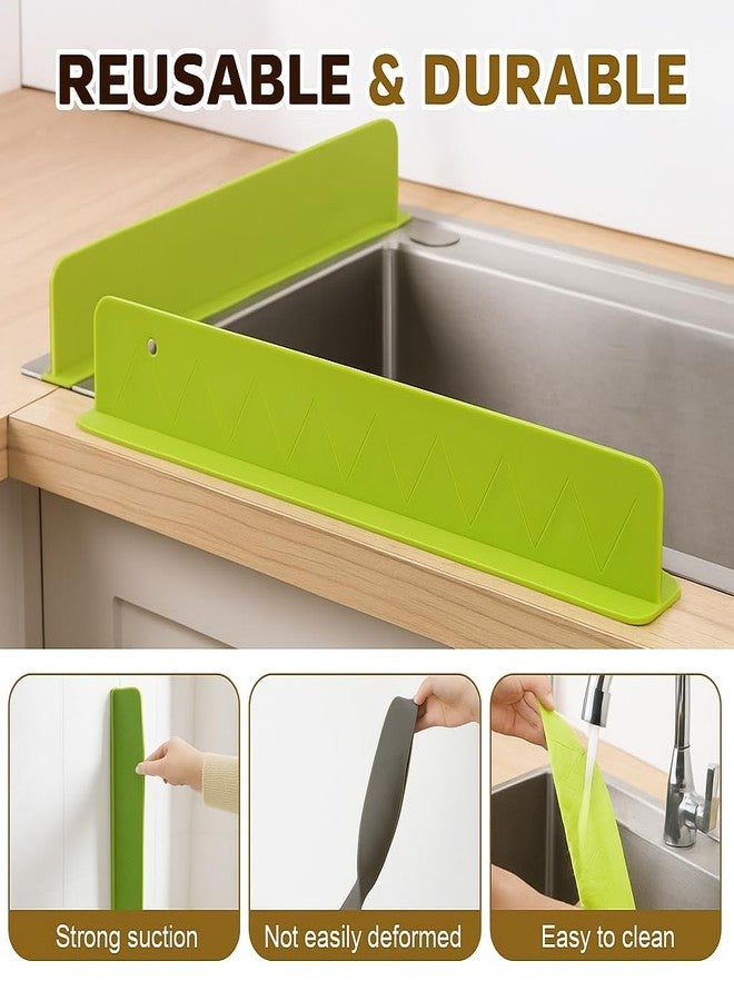 KANISYA Kitchen Sink Water Splash Guard 50CM | Flexible Silicone Anti-Splash Baffle with Strong Suction Cup | Countertop Water Blocking Barrier | Kitchen Sink Tools & Accessories - Image 2