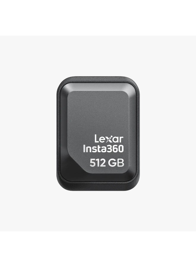 Insta360 Lexar 512GB Portable SSD Quick Reader – 420MB/s High-Speed External Storage, Compact & Lightweight, Compatible with Insta360 X5, Ace Pro 2 & X4 Air - Image 1