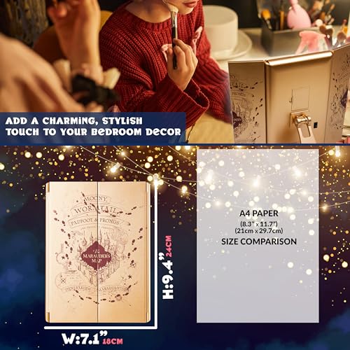 Get Trend Harry Potter Gifts LED Vanity Mirror with Lights Makeup Mirror for Desk Dorm Room Decor Cute Stuff Gifts for Women Teen Girls MultiHarry Potter - Image 3