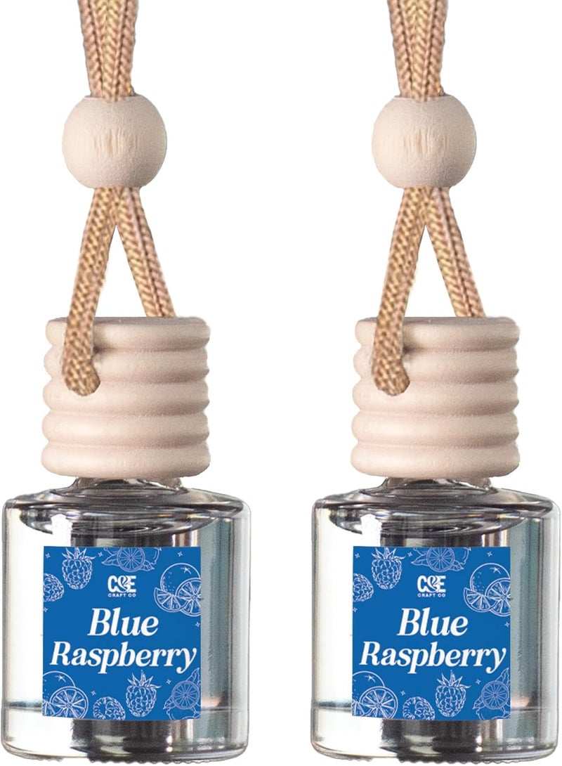 CE CRAFT زيت عطر معلق للسيارة من CANDECraftCo، معطر سيارة للزيوت العطرية، روائح عطرية للعلاج بالروائح للسيارة، موزع طويل الأمد (توت أزرق) - Image 1