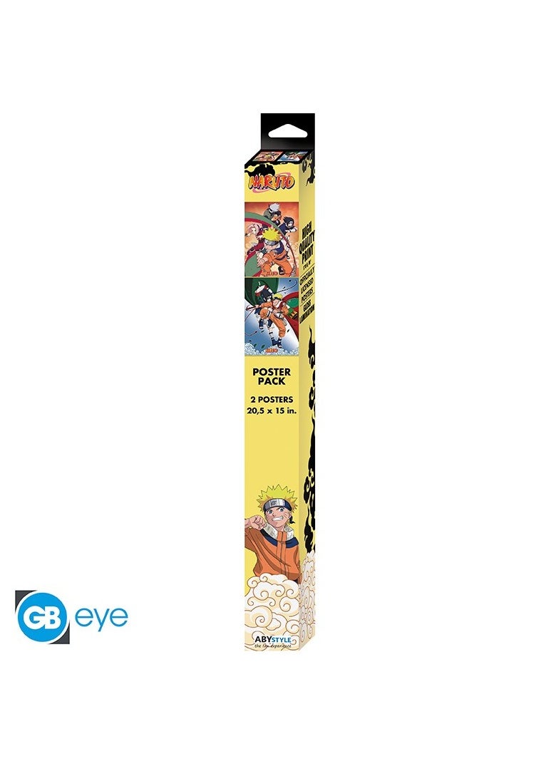 ABYstyle ABYstyle Naruto Team 7 X4 Set 2 Chibi 52x38 Posters  - Image 4