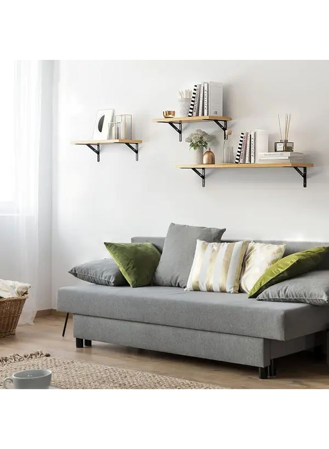 6 Inch 8 Pack Heavy Duty L Shaped Floating Shelf Brackets Metal Corner Support - Image 5