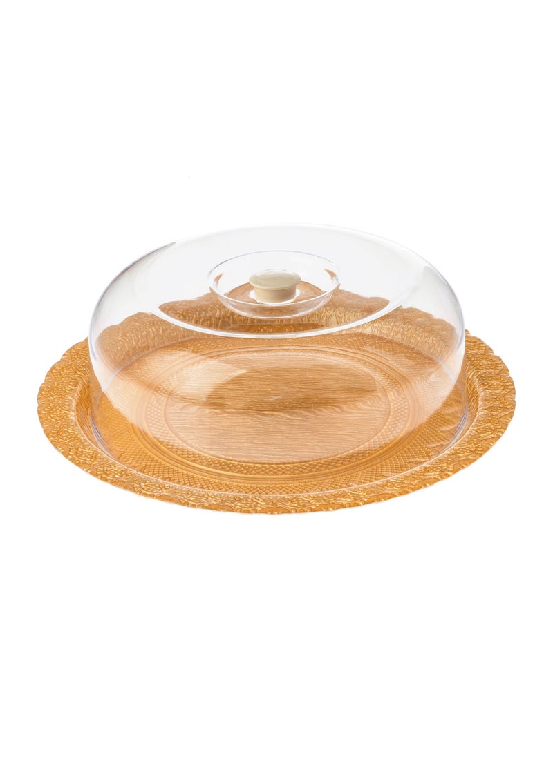 Dania Cake plate with glass with plastic cover 30 cm  - Image 1