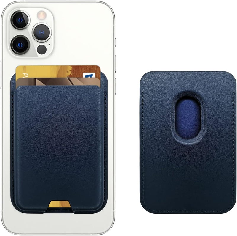 iLodn Magnetic Wallet Compatible with MagSafe for iPhone 17 16 15 14 13 12 Pro Max Air Plus Model, Mag 3 Safe Card Holder Stick on Accessories for Apple Cell Phone & Case, Cyaneous - Image 1