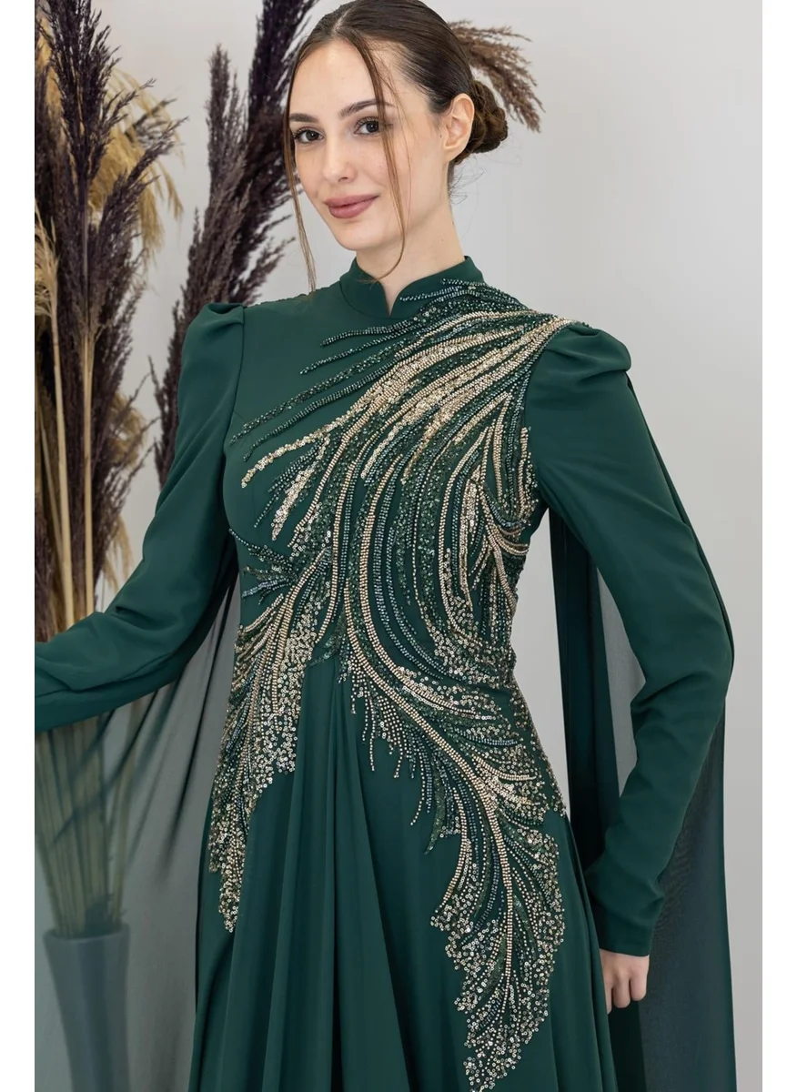 Esilanur Elif Hijab Jumpsuit Emerald