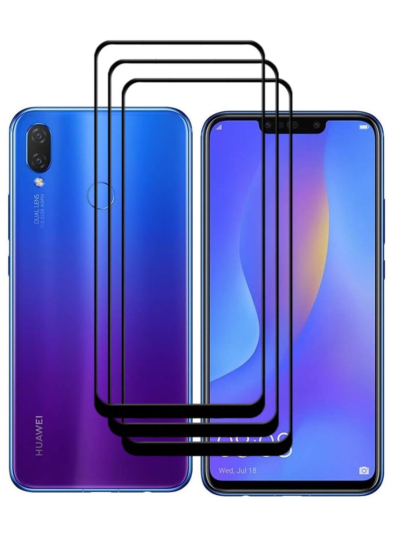 ACLIX 3 Pieces Antistatic ESD Dustproof Premium Quality High Definition Tempered Glass Screen Protector Designed For Huawei nova 3i - Image 1