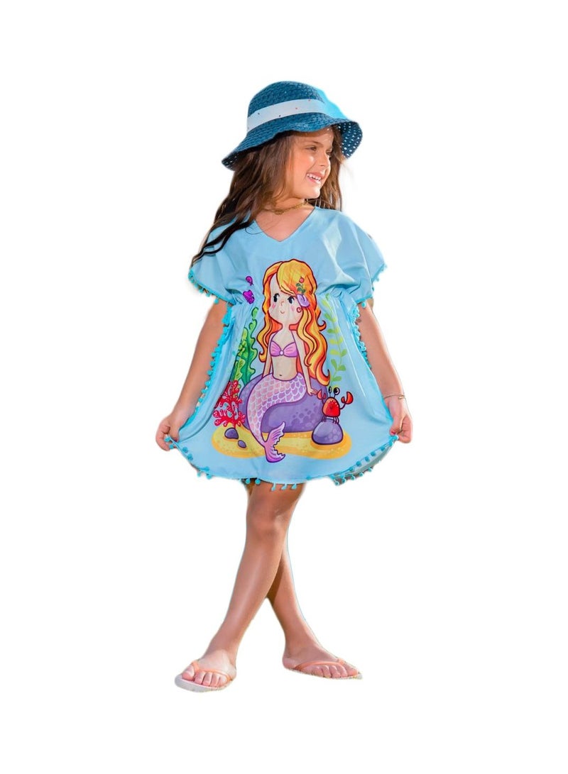 كاش مايوه بناتي ازرق فاتح - Image 1