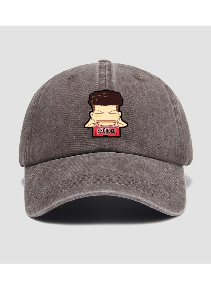KUYING New Slam Dunk Baseball Hat Soft Top Duck Tongue Hat Sunshade Hat 