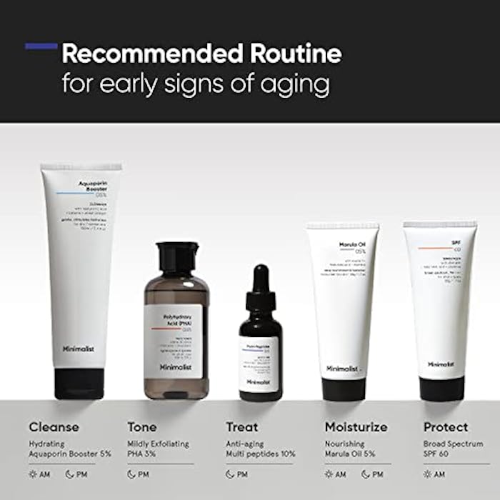 Minimalist Multi Peptide Night Face Serum for Anti Aging with Collagen Boosting | Reduces Wrinkles | Hydrating Serum With 7% Matrixyl 3000 & 3% Bio-Placenta | For Women & Men | 1 Fl Oz / 30 ml - Image 4