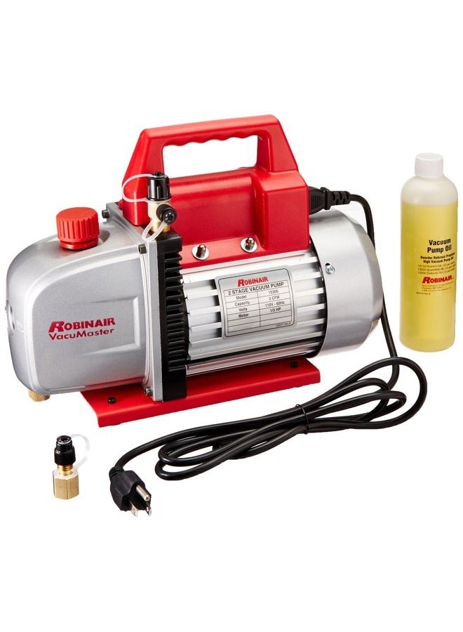 ROBINAIR (15300) مضخة تفريغ فاكيوماستر الاقتصادية - 2 مرحلة، 3 CFM - Image 1
