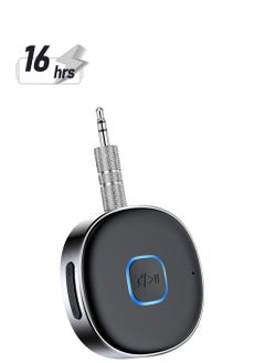 Generic Bluetooth Aux Receiver 5.0 Wireless Audio Receiver for Car/Home Stereo/Wired Headphones/Speaker 16H Battery Life 3.5MM Hands-Free Calling And Music Playing  - Image 1