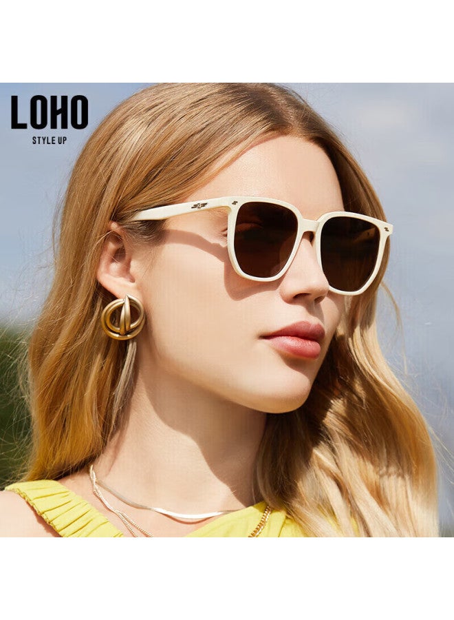Loho Polarized Uv Protection Sunglasses Gm Sunglasses Sunscreen High-end Sense Internet Celebrity Glasses Lh013623 Gentle Rice - Image 1