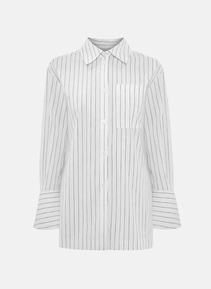 Lichi Loose striped shirt