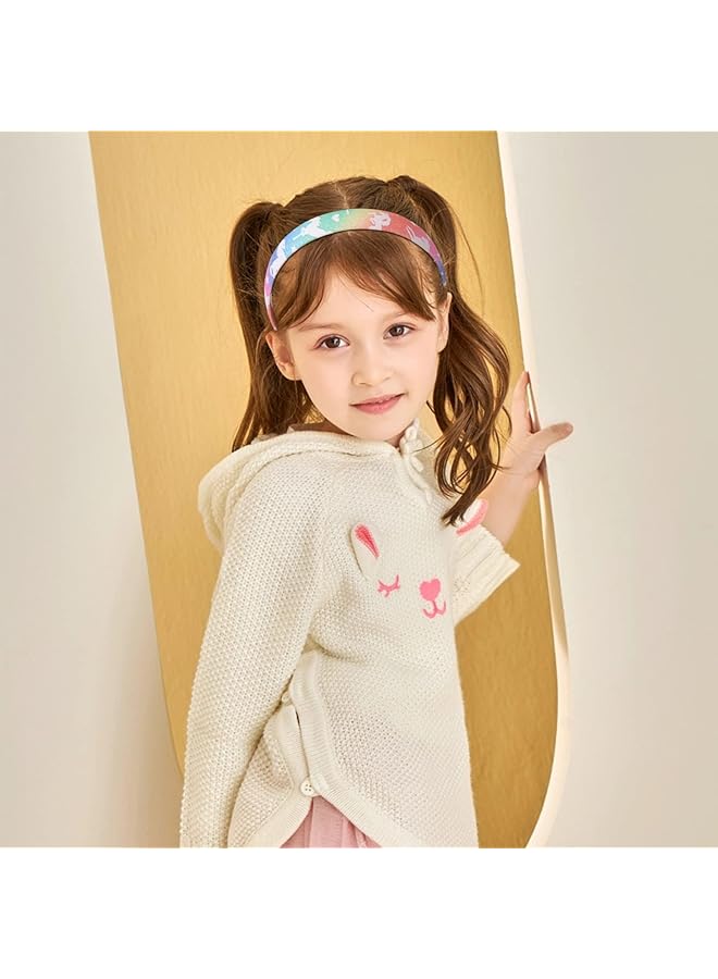 إيروريكس عصابة رأس يونيكورن لامعة للبنات، عصابة رأس للبنات، عصابات شعر لامعة غير قابلة للانزلاق للأطفال - Image 4