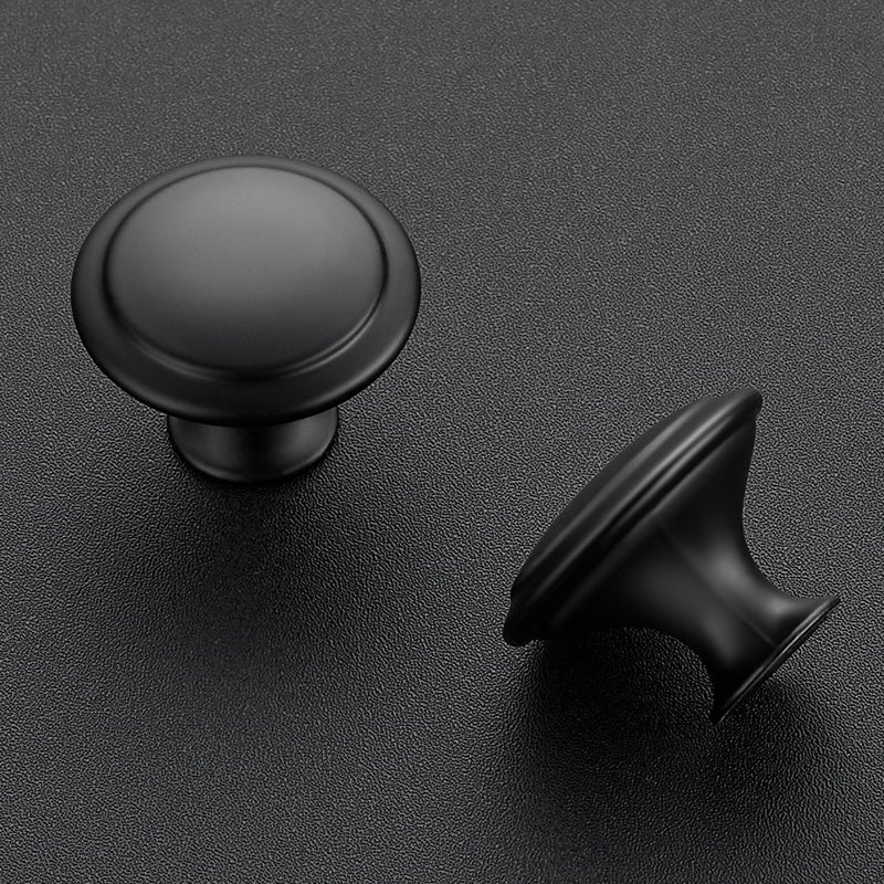 JOY DECOR 18 Pack Matte Black Cabinet Drawer Hardware 30mm Kitchen Cabinet Knobs Drawer Pulls with Installation Screws for Dressers Kitchens Cupboard - Image 2
