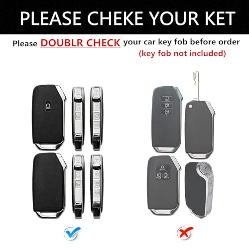 TALKMOON Key Fob Cover for Kia 5 Buttons Key Case,Heavy Key Shell Protector Accessories for Kia Soul Forte Telluride K5 Seltos NIRO Sportage Sorento Key Fob (Model-A-Silver) - Image 2