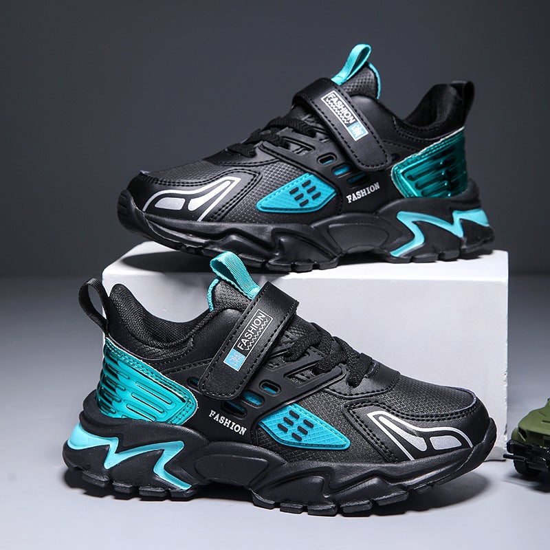 Boys' Shoes 2024 Autumn New Cuk Children'S Sneaker Velcro Boy Leather Sneaker - Image 3