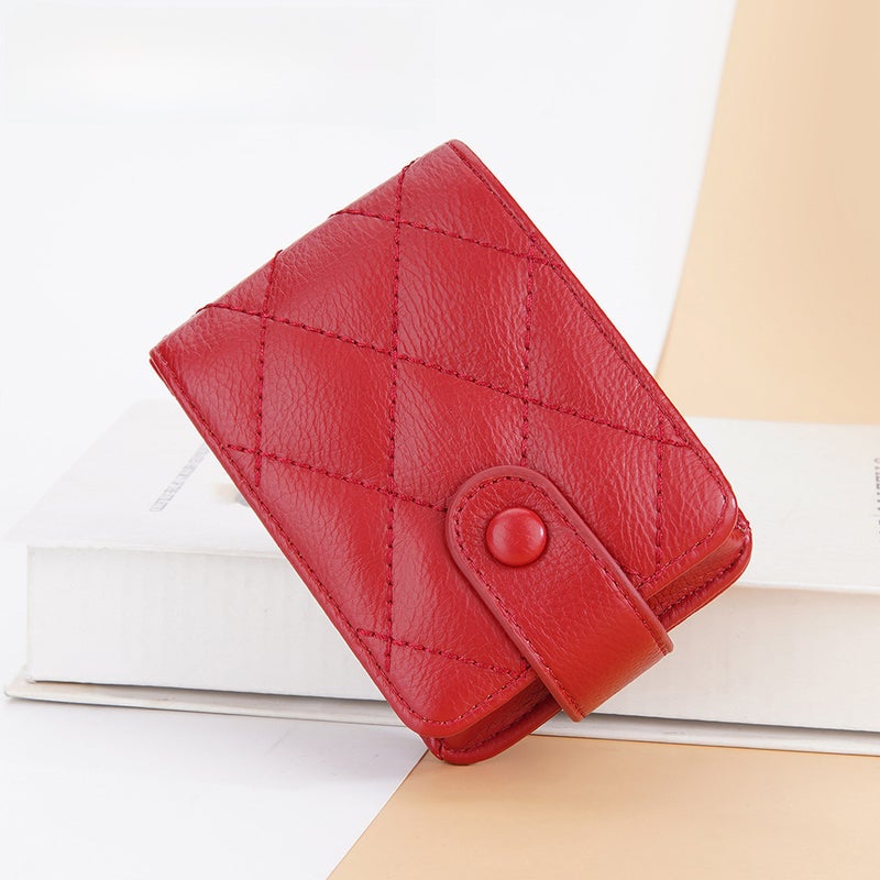 Baellerry new ladies fashion mouth red envelope Korean quilted rhombus with lenses mini cosmetic bag wholesale - Image 3