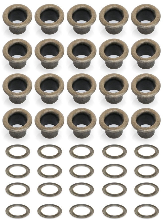 CRAFTMEMORE 3/16" (5 MM) Hole Size Metal Grommets Eyelets with Washers for Bead Cores, Clothes, Leather, Canvas (720 Sets, Antique Brass) - Image 2