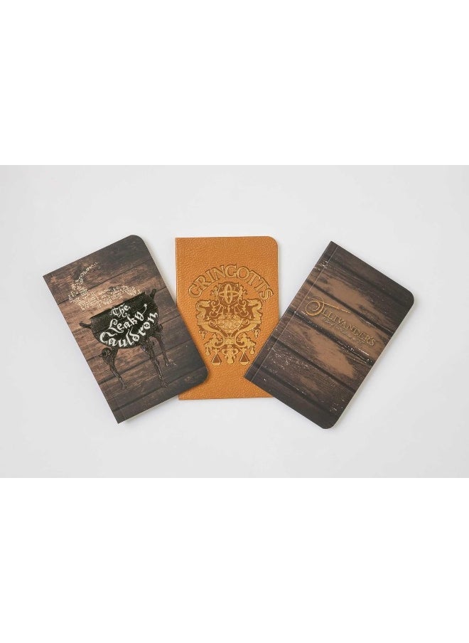 Harry Potter: Diagon Alley Pocket Journal Collection (Set of 3) 