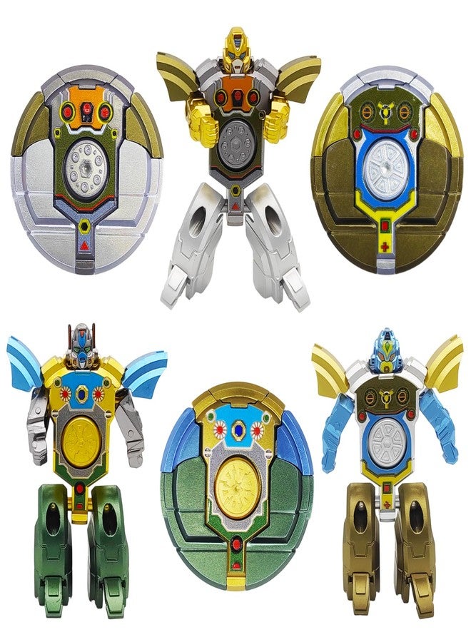 salepo 6PCS Transformable Fidget Spinners for Kids Party Favor, Deformable Robot Spinner Fidget Toys, Fingertip Gyros Stress Relief Sensory Toy Stocking Stuffers Bulk Gifts Kids Classroom Prizes - Image 1