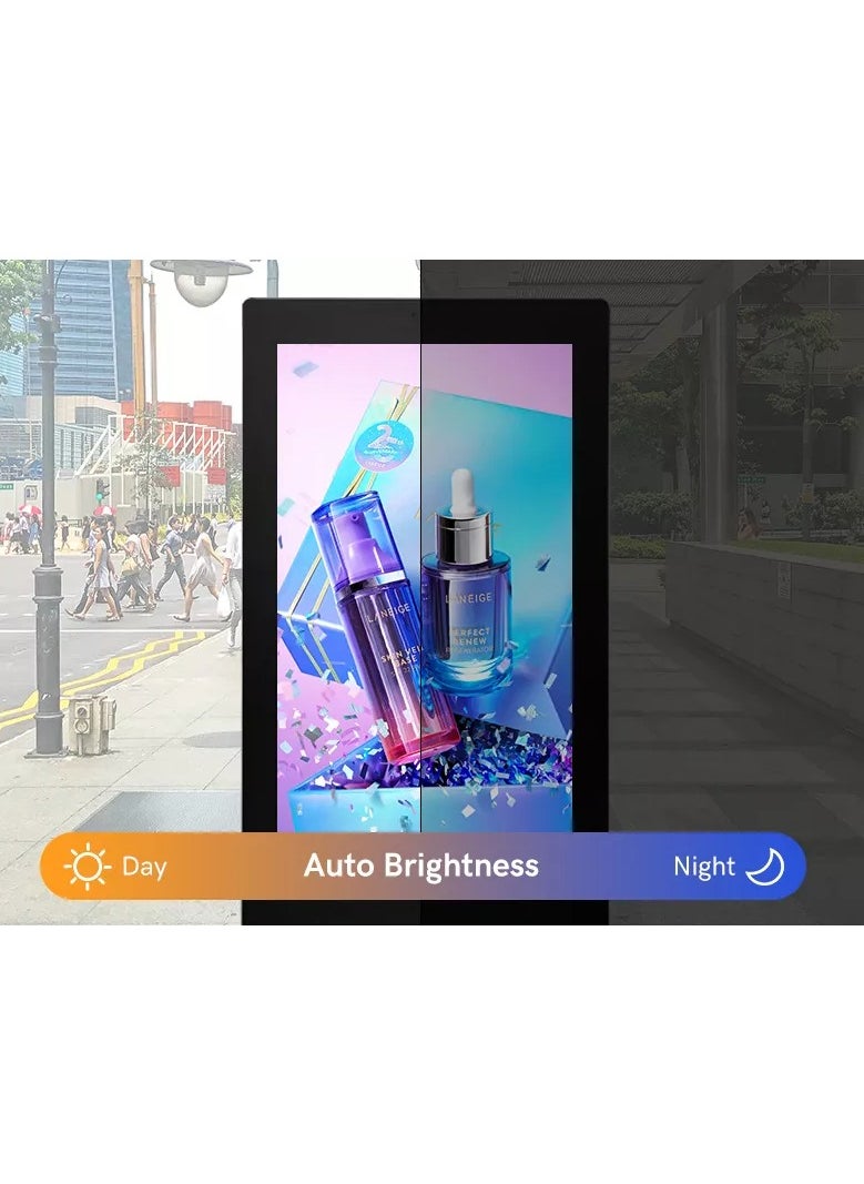 qbit 49 Inches Kiosk Interactive Outdoor Floor Standing Capacitive Touch 4K UHD, Cloud Control, HDMI/USB Port, LAN/Wifi, Embedded W10 Intel C i7 16Gb 256Gb  - Image 2