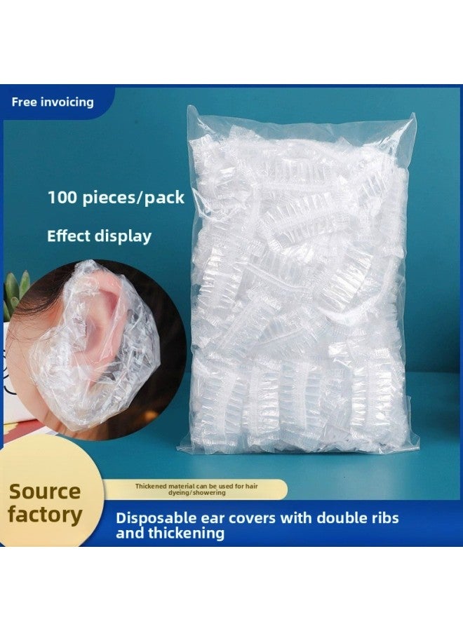 Ear Cover - Disposable Waterproof Earmuffs - Disposable Waterproof, 100pcs Pack - Hair Salon, Beauty Supply, Wholesale - Image 3