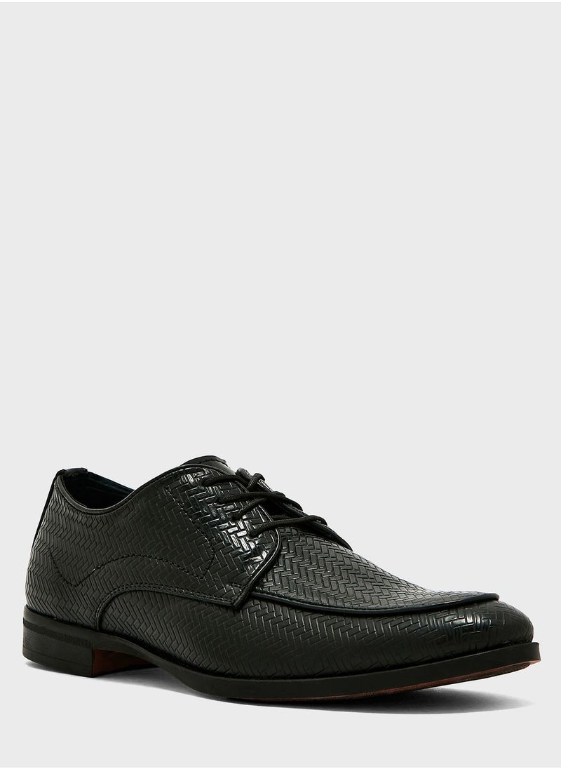 Robert Wood - Texture Detail Formal Lace Ups - Image 1