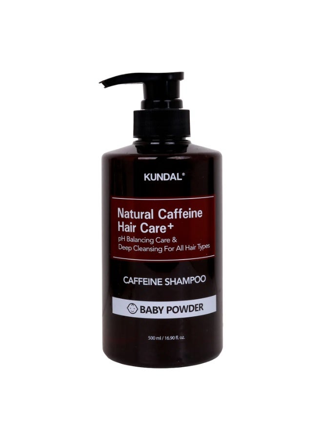 Kundal Natural Caffeine Hair Care + Caffeine Shampoo Baby Powder 500 ml - Image 2