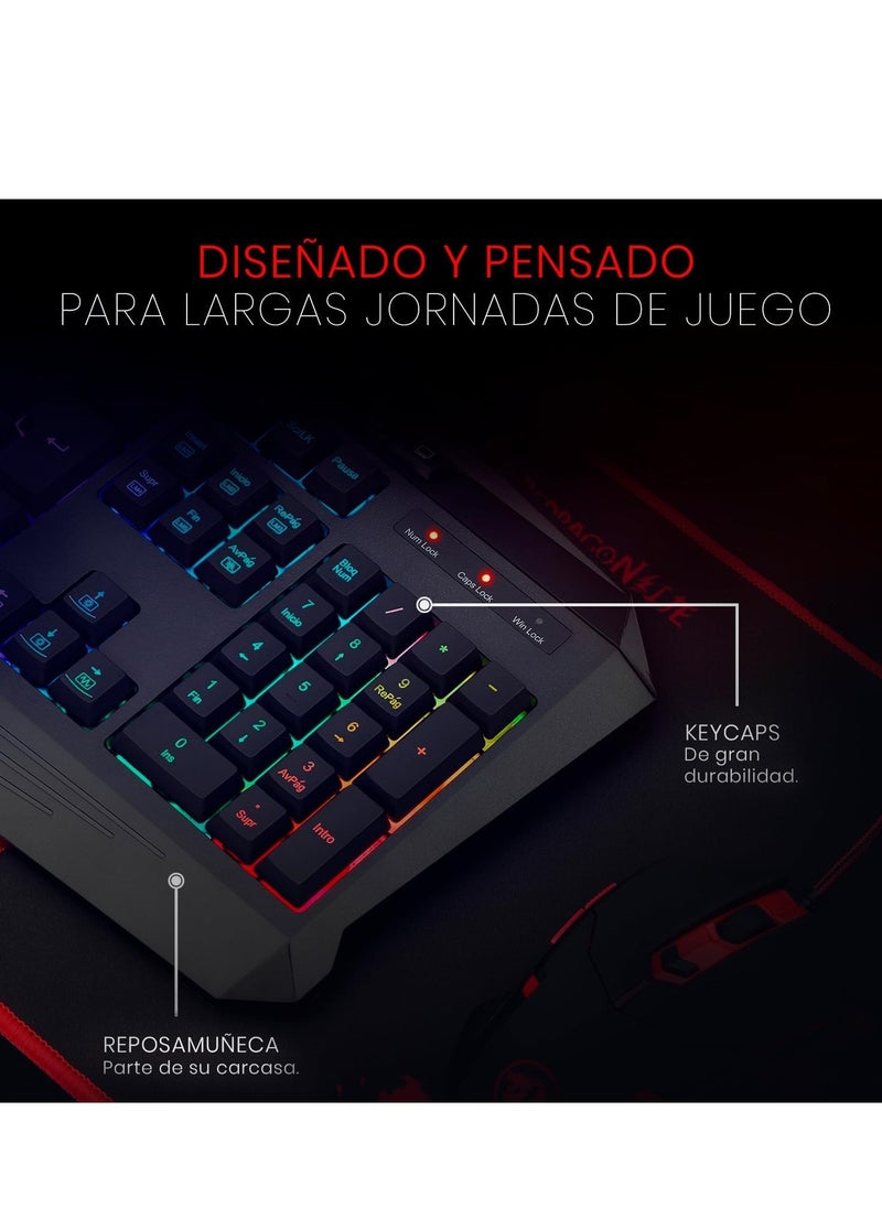 REDRAGON Redragon K503RGB-1 Harpe RGB Backlit Gaming Keyboard  - Image 5