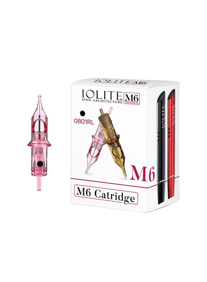 IOLITE 10- Pieces Tattoo Cartridge Needles, Pen SPMU Machine M6 Disposable Universal - 0801RL - Image 1