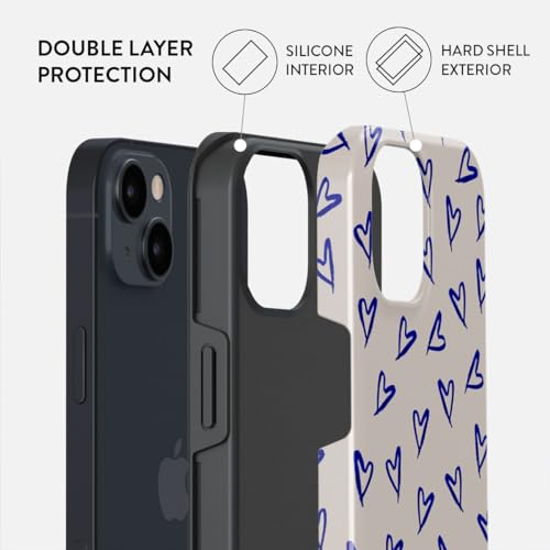 BURGA Phone Case for iPhone 15 - Cute, Trendy, Aesthetic, Pattern Phone Cover, Hard Shell Protection - fits Apple iPhone 15 Case for Women and Men - Image 2