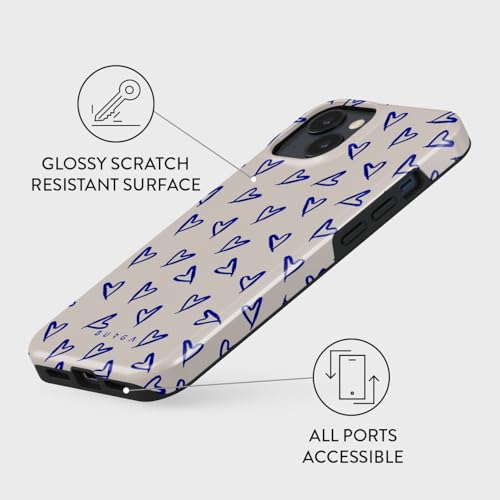 BURGA Phone Case for iPhone 15 - Cute, Trendy, Aesthetic, Pattern Phone Cover, Hard Shell Protection - fits Apple iPhone 15 Case for Women and Men - Image 3