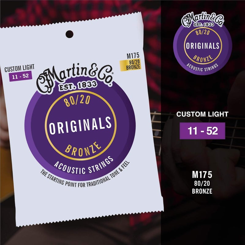 Martin Gulf popular simple design M175 Custom Light Acoustic Strings Various fittings - Image 3