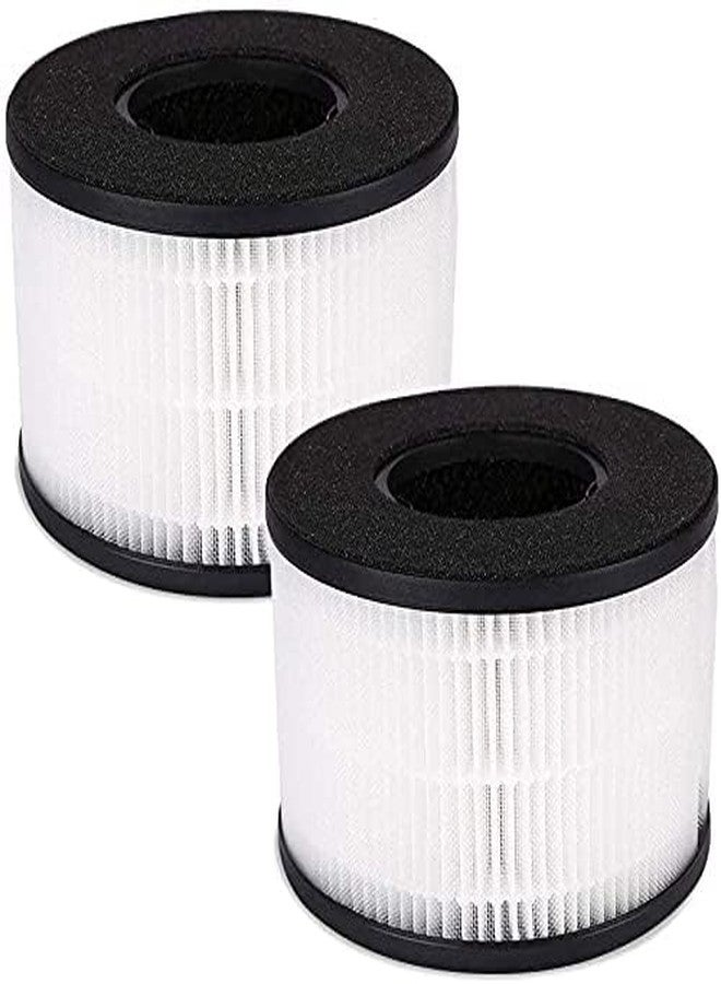 ابو فلتر بديل BS-03 True HEPA متوافق مع أجهزة تنقية الهواء PARTU وSLEVOO BS-03 HEPA، فلتر بديل 3 في 1 من فئة H13 True HEPA، الجزء U والجزء X، عبوة من قطعتين - Image 2