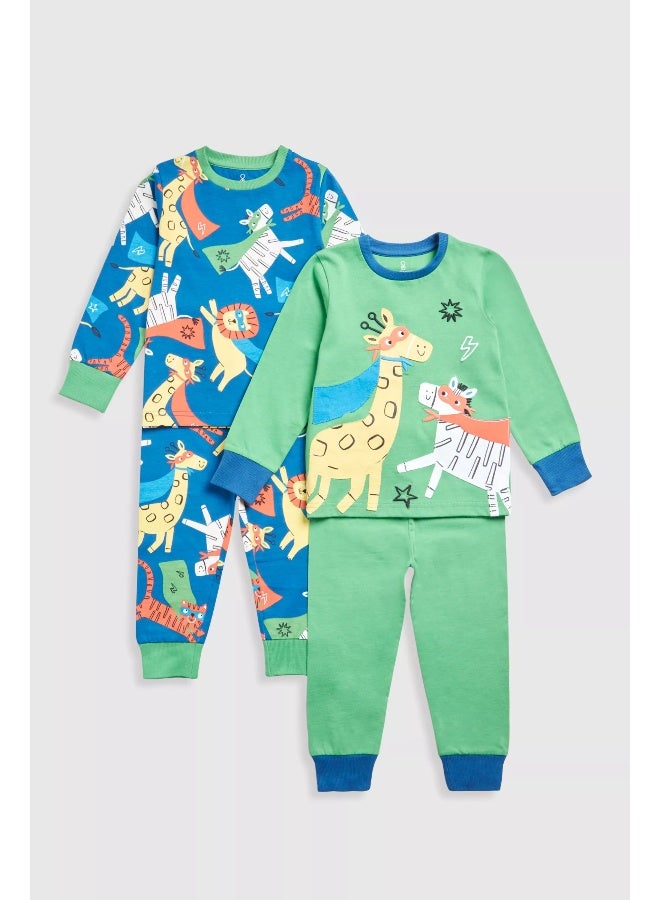 mothercare بيجامة سفاري سوبرهيرو - عبوة ٢ - Image 1