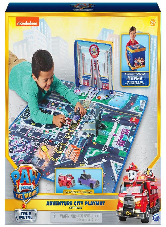 Paw Patrol, True Metal Adventure City Movie Play Mat Set with 2 Exclusive Toy Cars (Amazon Exclusive), 1:55 Scale, Kids Toys for Ages 3 and up - pzsku/Z0617F1FBEA0FF2A52EE3Z/45/_/1686135242/6d7bf350-0e8f-4871-97c5-72ef812ecbe7