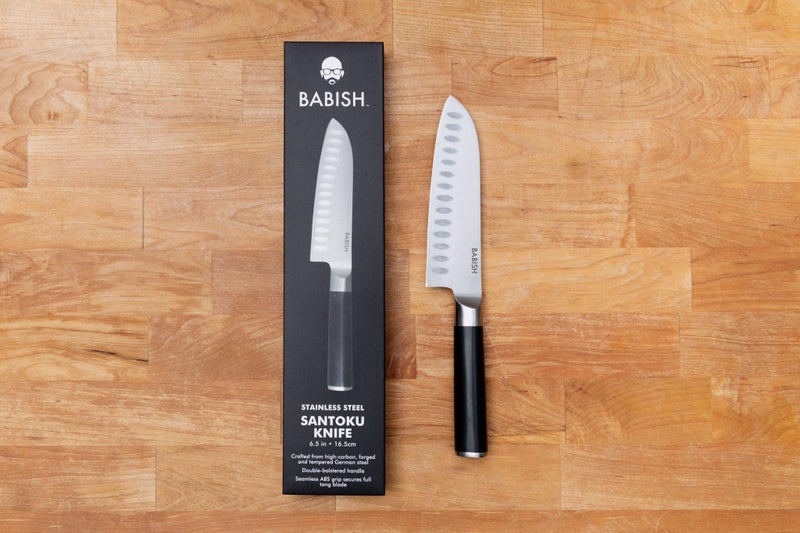 Babish High-Carbon 1.4116 German Steel Cutlery, 6.5" Santoku Kitchen Knife - Image 3