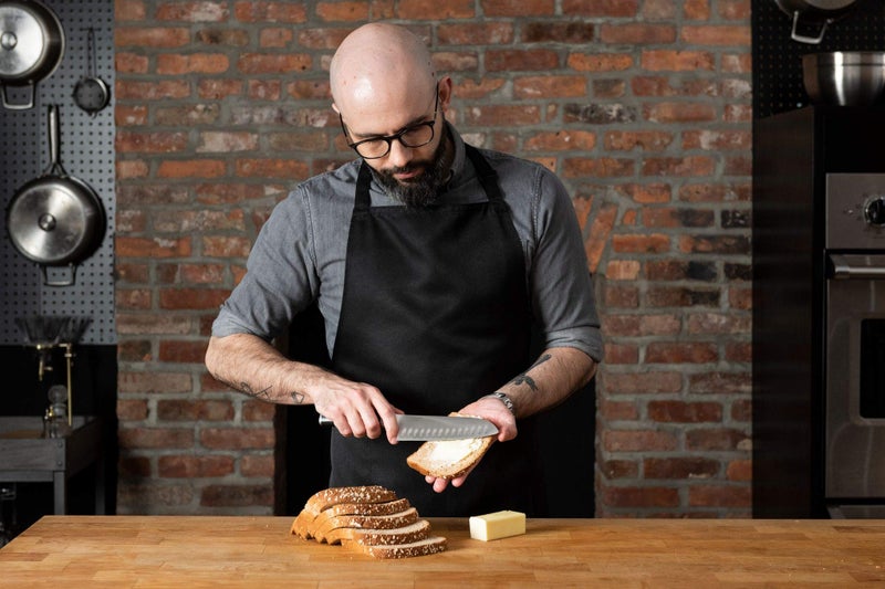 Babish High-Carbon 1.4116 German Steel Cutlery, 6.5" Santoku Kitchen Knife - Image 4