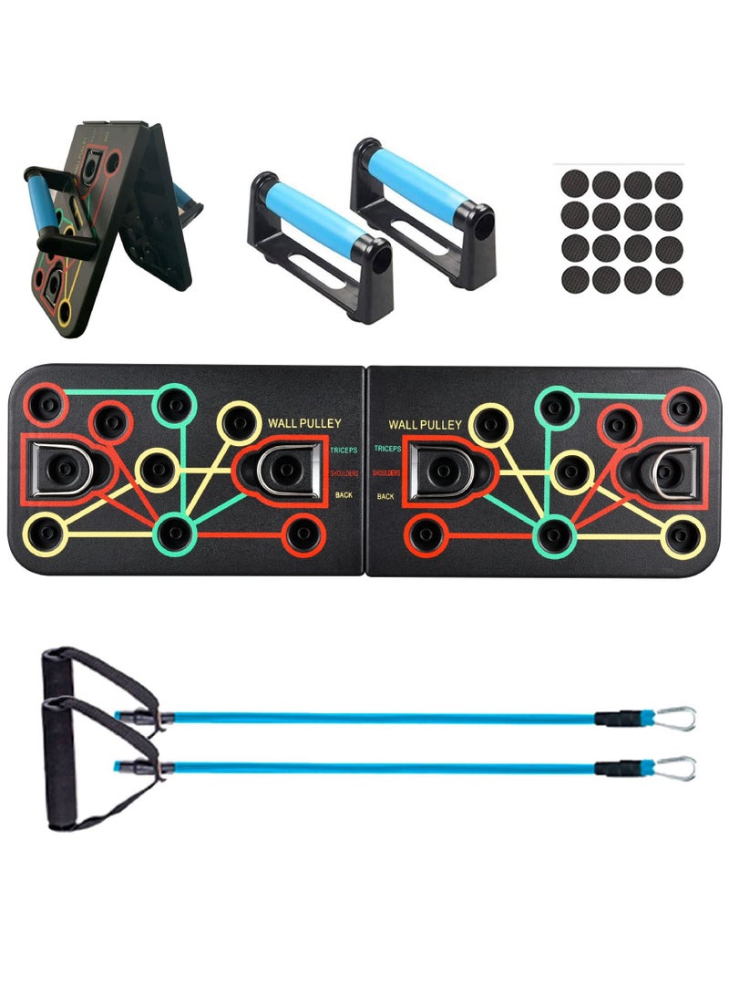 Arabest Multi-Functional Push Up Board, Multi-Functional Push Up Board System, Adjustable Resistance Bands & Ergonomic Handles - Home Gym Equipment for Chest, Back, Triceps Strength Training, Burning Workouts - Portable Outdoor Fitness Gear for Men & Women, Sturdy Construction, Gym Accessories - Image 2