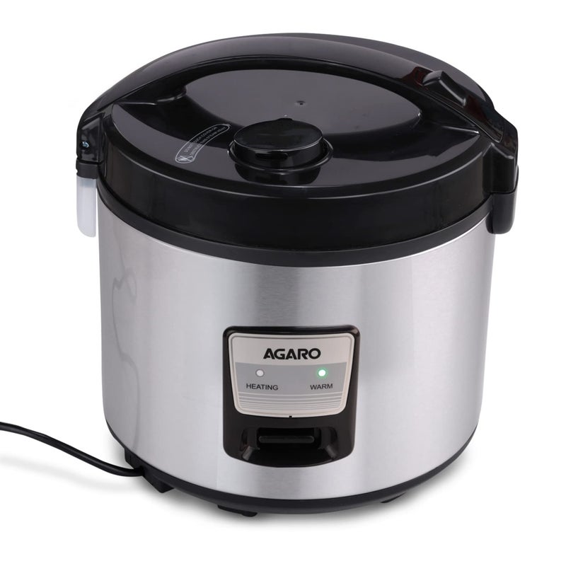 AGARO Regency Electric Rice Cooker, 5L Ceramic Coated Inner Bowl, Cooks up to 1.5Kgs (approx.10 cups) raw rice, 700 W, Easy Grip handle, Automatic Cooking, Keep Warm Function, Multipurpose Cooking - Image 1