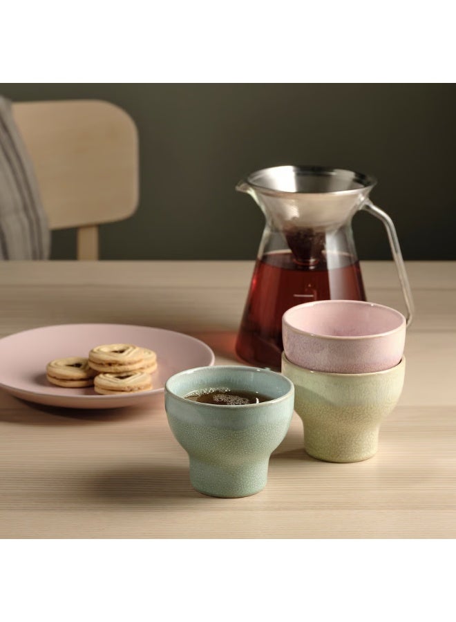 IKEA (IKEA) أكواب قهوة سيراميك آيكيا جولدبارب – طقم 3 أكواب، ستونوير 23 مل – آمنة للمايكروويف وغسالة الصحون - Image 2