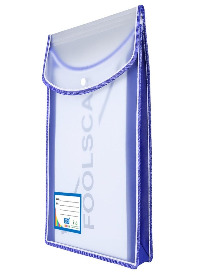 اس بي اس حافظة ملفات SPS، حقيبة تخزين ملفات مستندات A4/Foolscap شفافة من البولي بلاستيك مع زر كبس، مجموعة من 5 قطع/حافظة ملفات شهادات (عمودي، متعدد الألوان، عبوة من 5 قطع) - Image 2