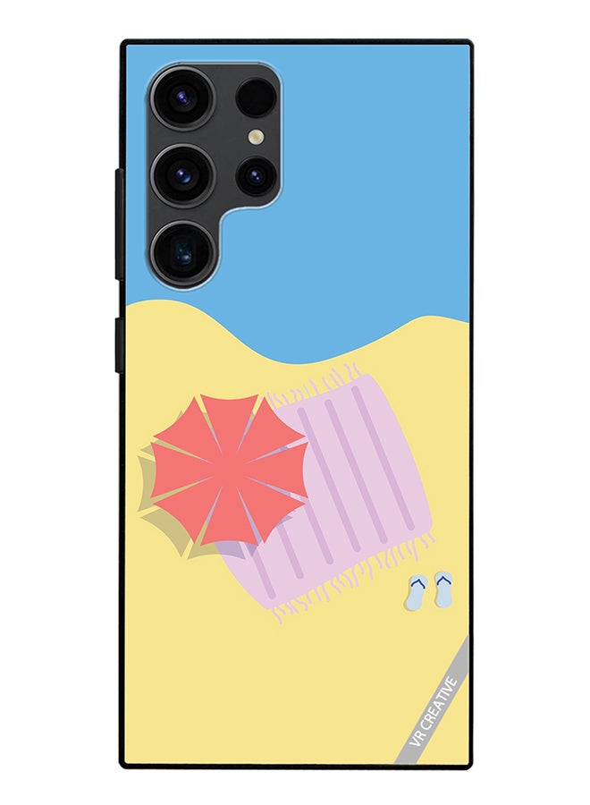 VR CREATIVE Protective Case Cover For Samsung Galaxy S24 Ultra Sand Design Multicolour - Image 1