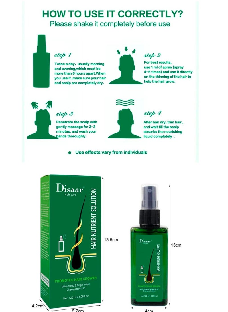 Disaar Hair Nutrient Solution with Melon Extract and Ginger root oil - Image 5