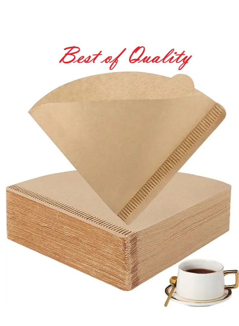 wncon Coffee Filters Natural brown Color for V02 V60, best natural coffee filter - Image 1