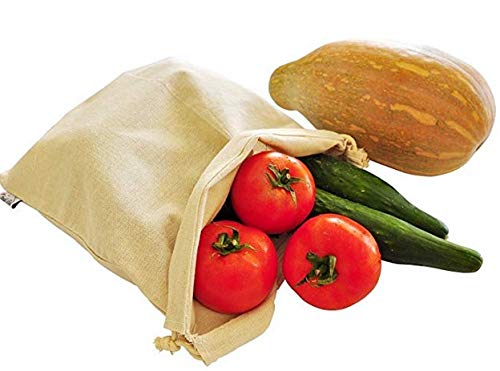 Clarkia Cotton Kitchen Muslin Set - [Pack of 3-2 Storage Bags and 1x1 Meter Muslin Cloth] - Unbleached - Image 2