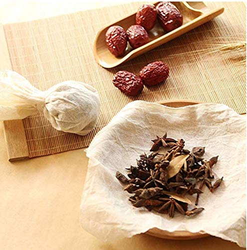 Clarkia Cotton Kitchen Muslin Set - [Pack of 3-2 Storage Bags and 1x1 Meter Muslin Cloth] - Unbleached - Image 5
